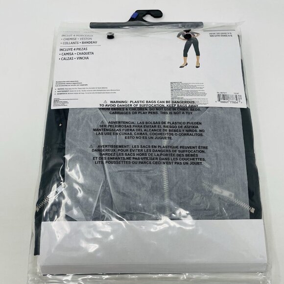 Greaser Girl Retro 50's Sock Hop Dress Up Youth Halloween Costume XL 14/16 464 - Picture 4 of 7